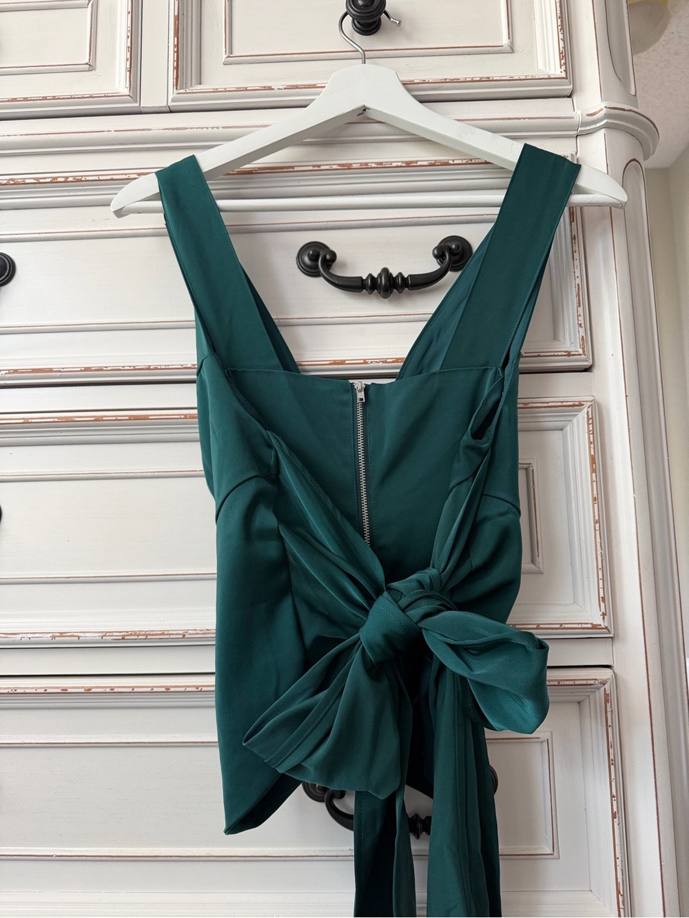 New York & Company Emerald Green Structured Bustier Camisole - Picture 2 of 2